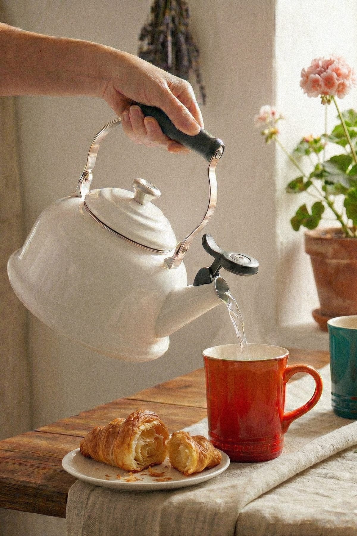 Le Creuset enamel tea kettle&nbsp;(France)