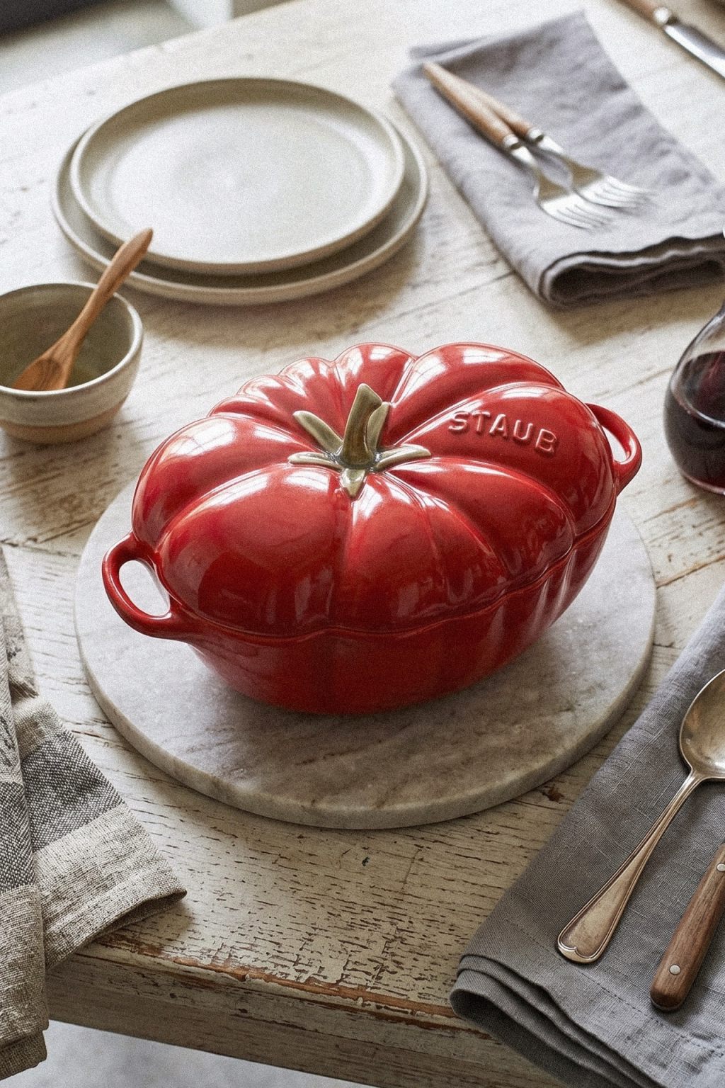 STAUB Ceramics Dutch Oven Petite Tomato Cocotte&nbsp;(France)