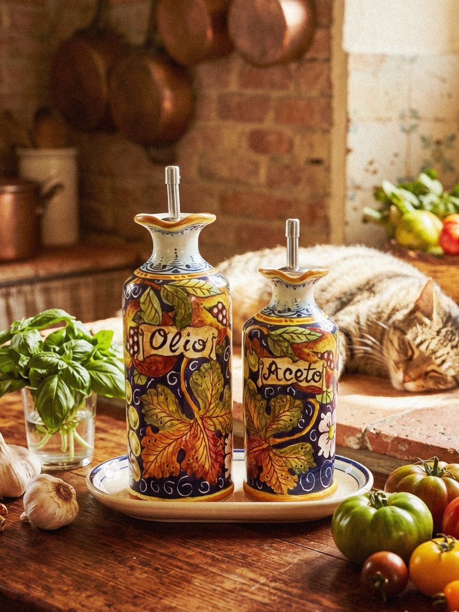 Hand-Painted Italian Ceramic Art Pottery&nbsp;(Italy)