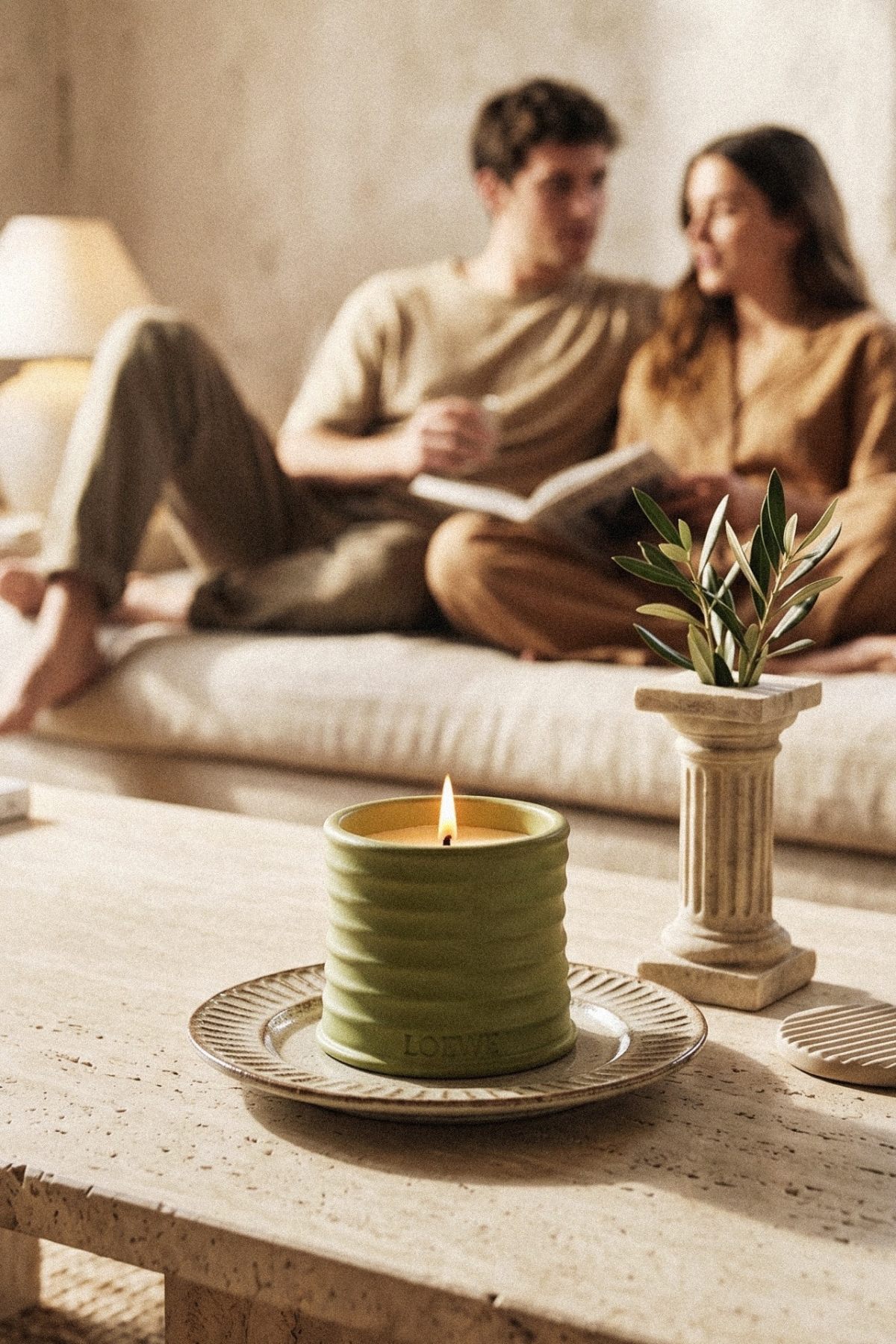 Loewe pistachio ribbed terracotta candle 🇪🇸&nbsp;Spain