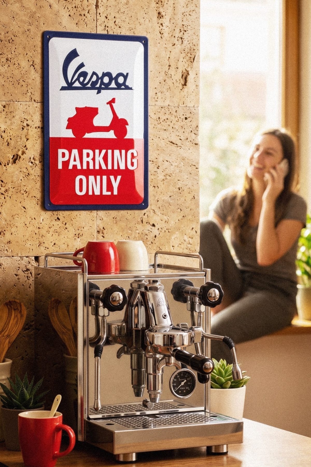 Vespa Parking Only nostalgic retro sign&nbsp;(Germany)