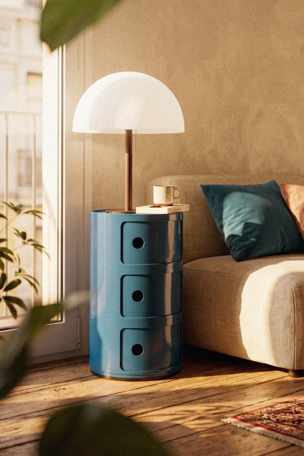 Practical and stylish living room cabinet: Kartell Componibili&nbsp;(Italy)